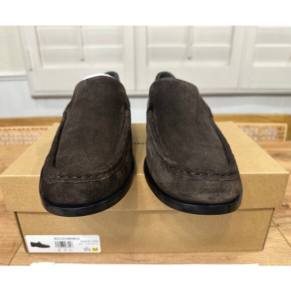 Vince Men\'s Miles Loafers Cocoa Brown Suede Size 9.5 NIB Minimalist Preppy main image 6